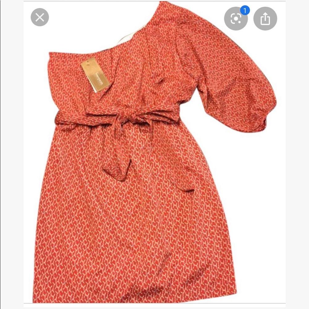 One shoulder mini dress